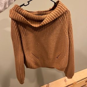 Mustard cowl neck sweater